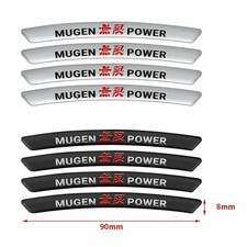 Pegatina de aluminio para cubo de llanta de auto Mugen 4 piezas para Honda Civic Accord CRV HRV Fit