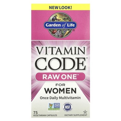 Garden of Life, Multivitamine für Frauen, einmal tägliche Einnahme, 75 Kapseln