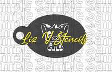 Maui Island Piggy - Face Painting STENCIL