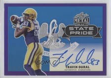 2017 Leaf Metal Draft State Pride Purple 25/25 Travin Dural #SP-TD1 Auto 1k5