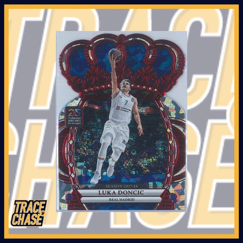 2024-25 Panini Crown Royale Euroleague Basketball Luka Doncic Red 11/49 #34