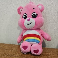 Care Bear The Magic Pink Rainbow Cheer Bear 9" Rainbow Plush