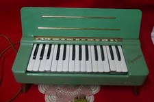 Vintage 1950s Hohner Organetta Electric Keyboard Organ Green Germany Retro