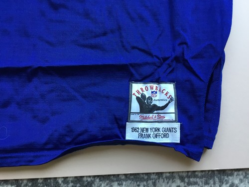 Frank Gifford Autographed Giants Mitchell & Ness Jersey - Steiner COA - LE of 16 - Picture 5 of 5