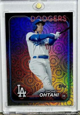 2024 Topps Chrome Ohtani Shohei Ohtani RARE Mojo Refractor Card 2024 Topps Chrome SSP, Near Mint | Dodgers & Angels Topps Baseball Cards 2024 Topps Chrome Ohtani Shohei Ohtani RARE Mojo Refractor Card 2024 Topps Chrome SSP, Near Mint | Dodgers & Angels Topps Baseball Cards