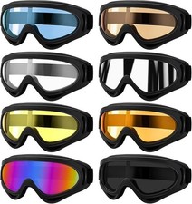 8-Pack Snow Ski Goggles, Snowboard Goggles for Men, Women, Youth, Kids, Boys or