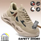 New Lightweight Safety Shoes Men Work Shoes Steel Toe shoes non-slip Sneakers