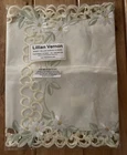 NOS Wimpole Street Yellow Spring Table Runner Daisy Laser Cutout 34” X 15”