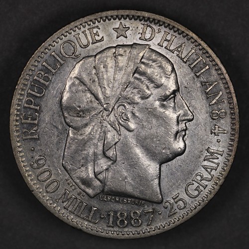 1887 Haiti Silver 1 Gourde
