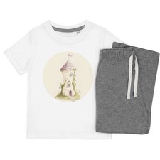 'Fairytale Tower' Kids Nightwear / Pyjama Set (KP053337)