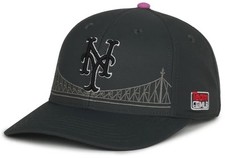 OFFICIALLY LICENSED NY METS YOUTH BLACK BASEBALL HAT CLASSIC CITY