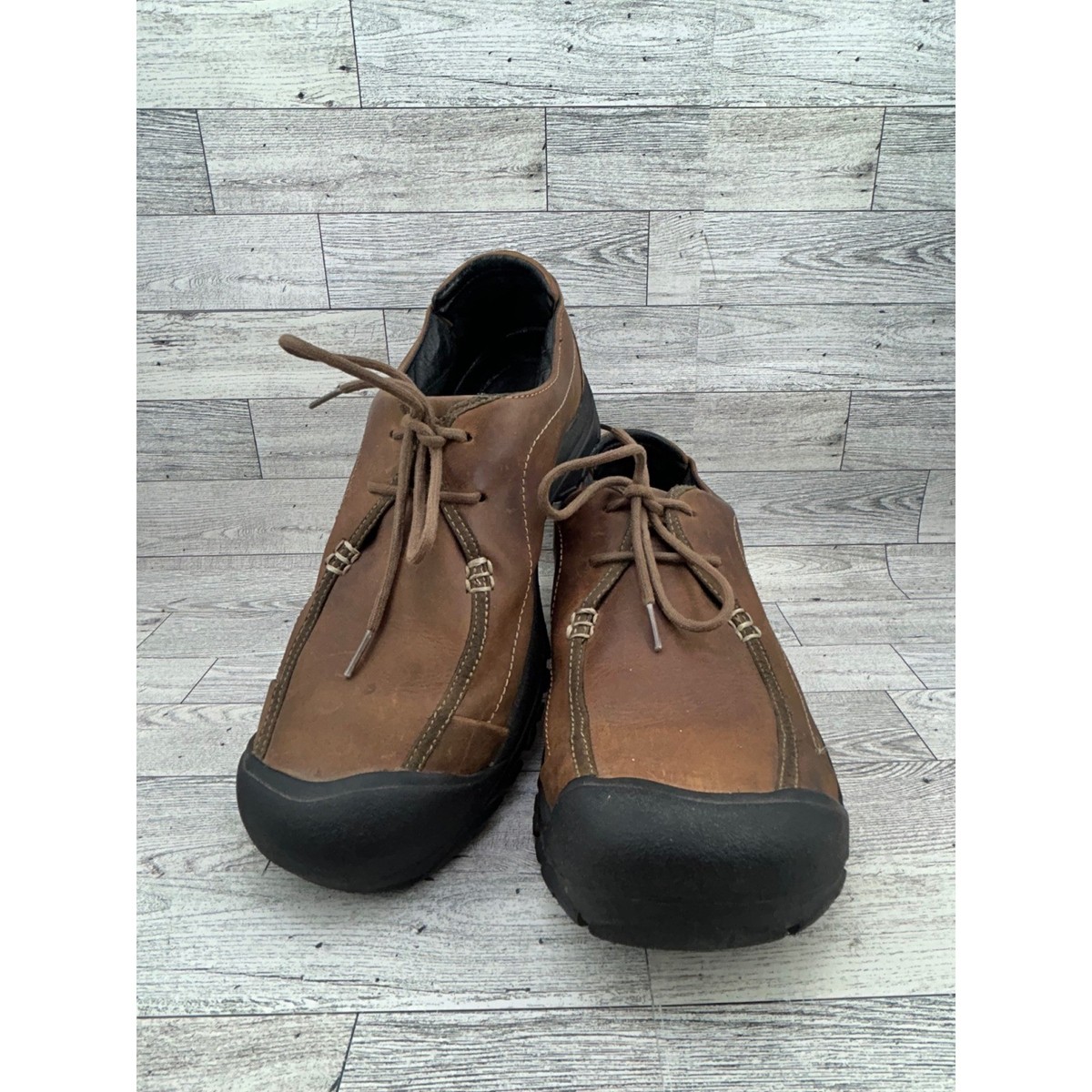 Keen Austin Brown Leather Lace Up Oxford Shoes Men Sz 13  display picture 2