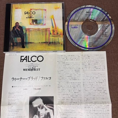 FALCO Wiener Blut JAPAN CD 25P2-2178 w/ PS + JAPANESE INSERT 1988 issue No OBI