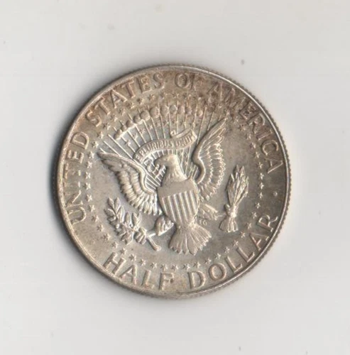 1964-P KENNEDY Toned SILVER HALF DOLLAR ~ AU ~ COIN~ Bin#21
