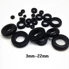 Wiring Grommets Rubber Gromets Open Grommet Blind Bung ID 3mm-22mm Double Sided