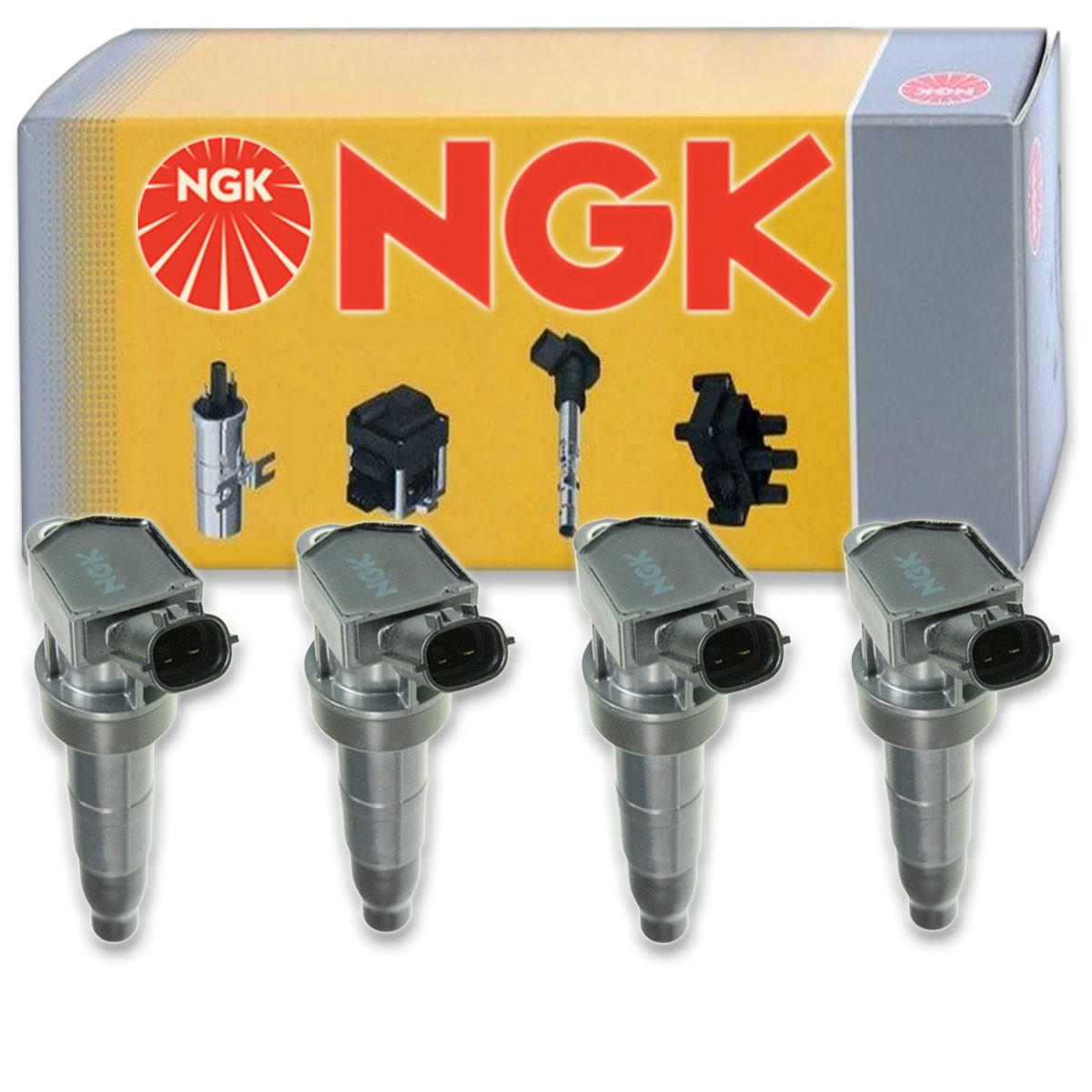 4 pcs NGK Ignition Coil for 2010-2015 Hyundai Tucson 2.0L 2.4L L4 - Spark rw