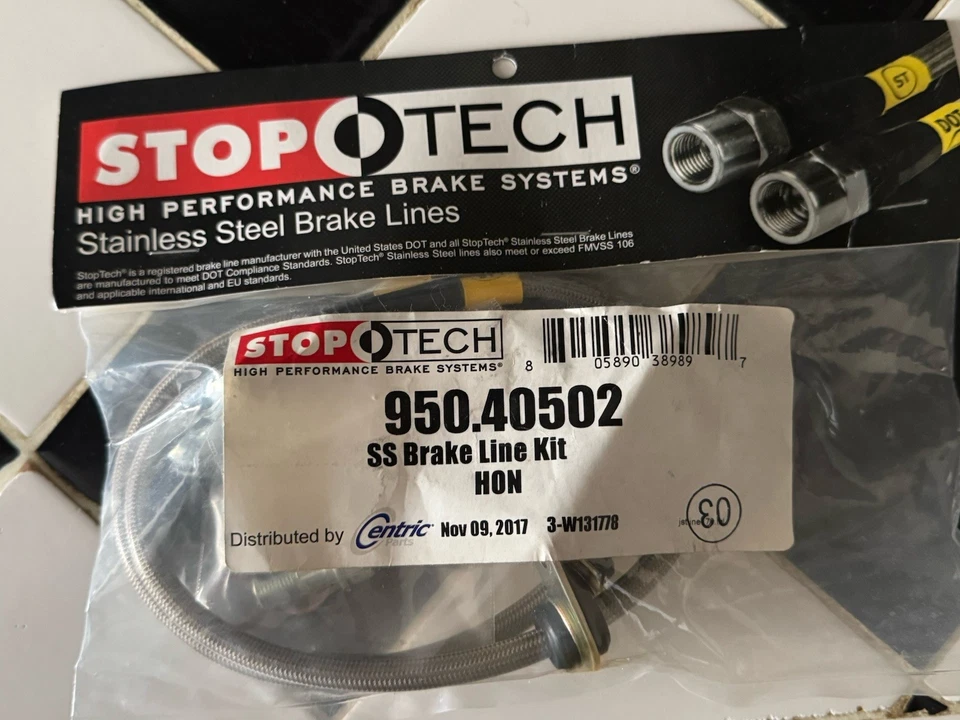 Líneas de freno traseras Stoptech SS 02-06 RSX 04-14 TSX 03-17 Accord 02-05 Civic Si Foto 2 de 4