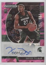 2020 Panini Prizm Draft Picks Prospect Pink Ice Xavier Tillman #PA-XT Auto 0k20