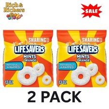 Lifesavers Orange Mint Hard Candy Individually wrapped 13oz Bag On Sale