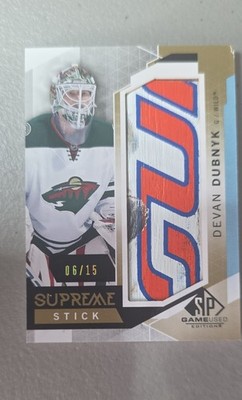 2015-16 Sp Game Used Edition - Supreme Relics Devan Dubnyk #PA-DE Stick /15...