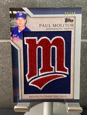 2010 Topps Series 1 Paul Molitor Embroidered Hat Logo Patch /99 #MHR-26 Twins