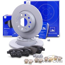 ATE BREMSSCHEIBEN +CERAMIC BELÄGE HINTEN FÜR SKODA OCTAVIA 2 VW GOLF 6 TOURAN 1T