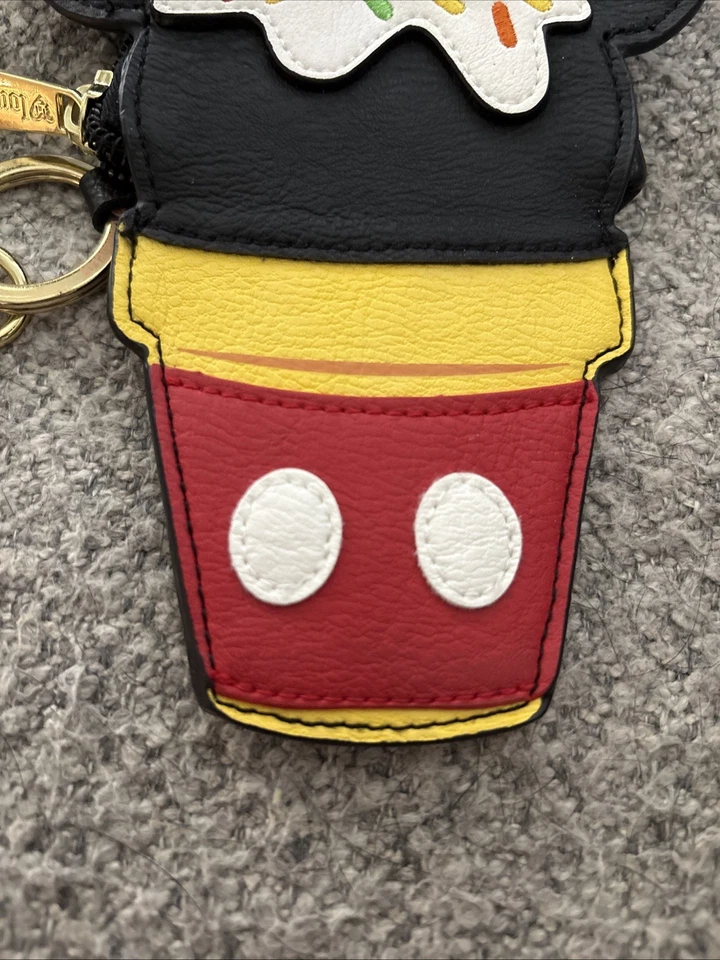 Loungefly x Disney Mickey Mouse Cupcake Coin Purse Pouch Keychain Wallet - Image 4 of 4