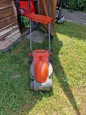 Flymo RE320 Corded Electric Push Lawn Mower, Orange/Grey Plastic