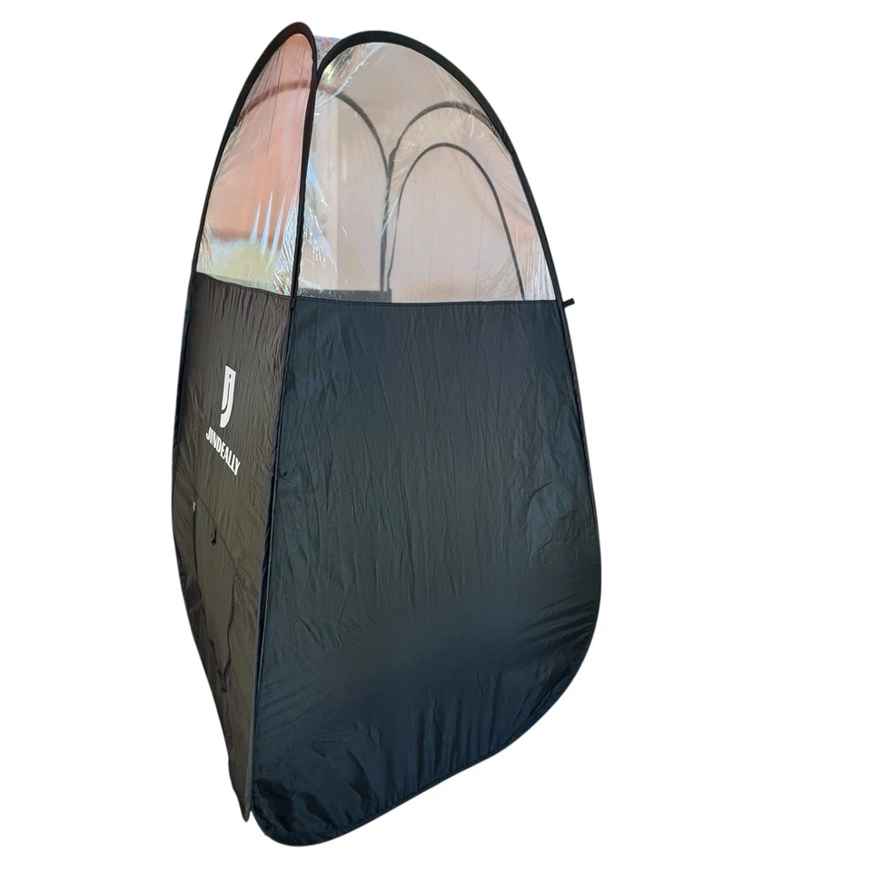 Professional Pop-Up Spray Tan Tent Portable Booth Clear Top Black - Spray Tent - Image 3 of 4