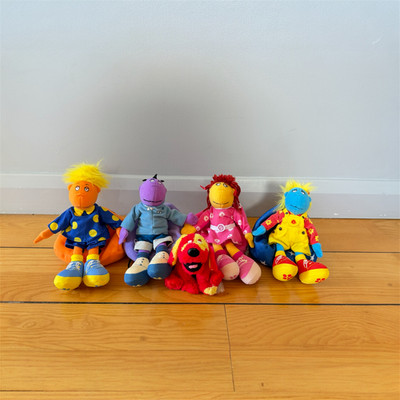 Vintage Komplettsatz Tweenies auf Sitzsäcken Stofftiere Konvolut Milo Jake Doodles