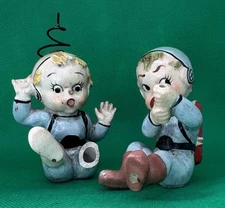 Ucagco Space Boy Pixie FIGURINE Astronaut JAPAN Ceramic Vintage READ! RARE