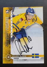 2013 ITG Draft Series Alexander Wennberg Draft Prospect Silver Auto A-AW2 Sweden