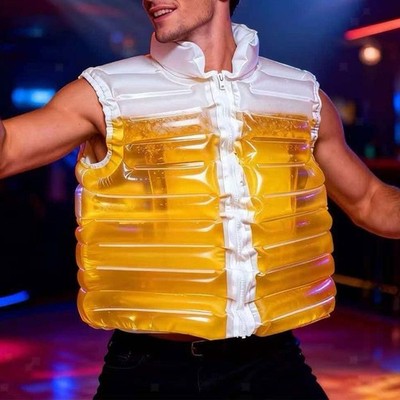 Biergefüllte Trinkjacke Geschenk Männer Frauen für Tailgating Karneval Feste