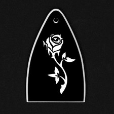 GUITAR TRUSS ROD COVER Engraved Etch - Fit Paul Reed Smith PRS USA - ROSE Flower