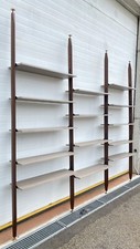 LIBRERIA VINTAGE TERRA CIELO SCAFFALE 14 RIPIANI DESIGN LEGNO TEAK ANNI 50/60 