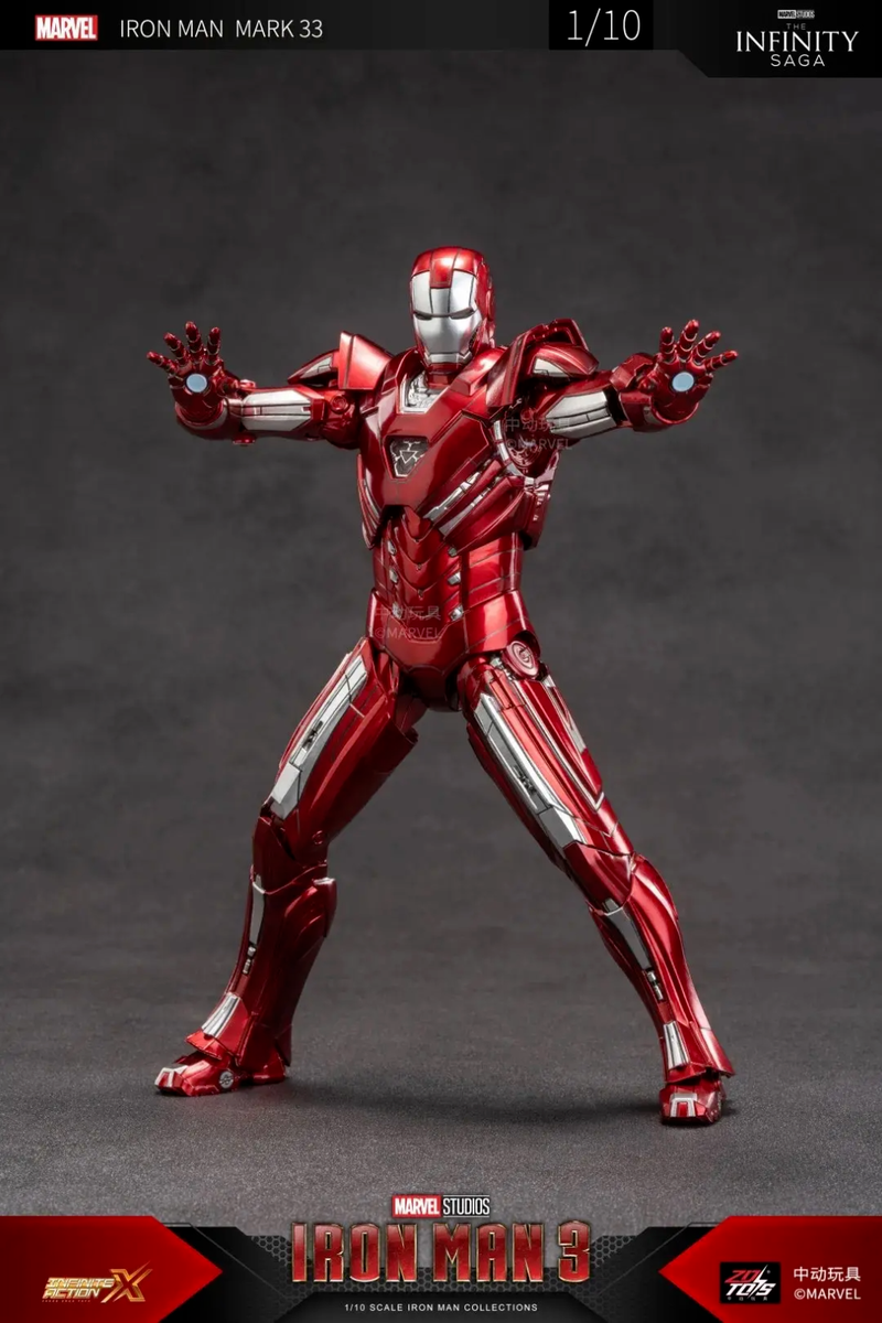ヴァイス　marvelvol.3 アイアンマン　SEC ZD-MK33: ZD Toys Marvel Iron Man Mark 33 Silver Centurion 7