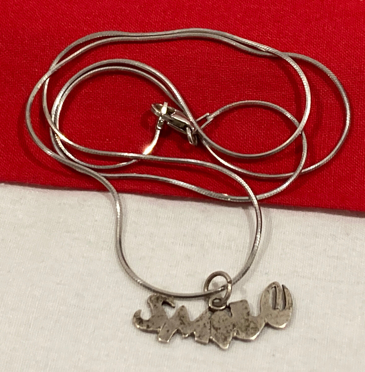 Vintage RCI 925 Italy Sterling Silver Snake Box 20” Necklace