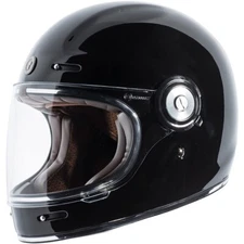 Torc T1 Retro Motorcycle Helmet Gloss Black Size Large - T105:24