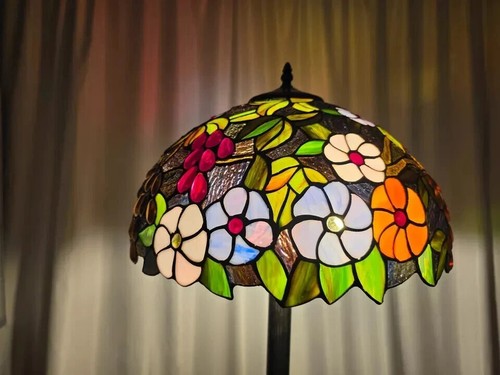 Luxury Tiffany Floor Lamps Stained Glass HandCrafted Style for Home And Office - Picture 31 of 46