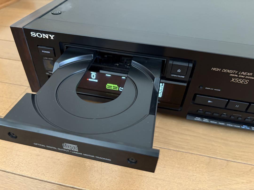 SONY CDP-X55ES CD Player High Density Linear Converter Color Black