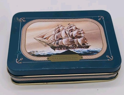 Vintage Travel USS Constitution by Trim 5 Piece Nail Manicure Set Tin - Picture 5 of 5