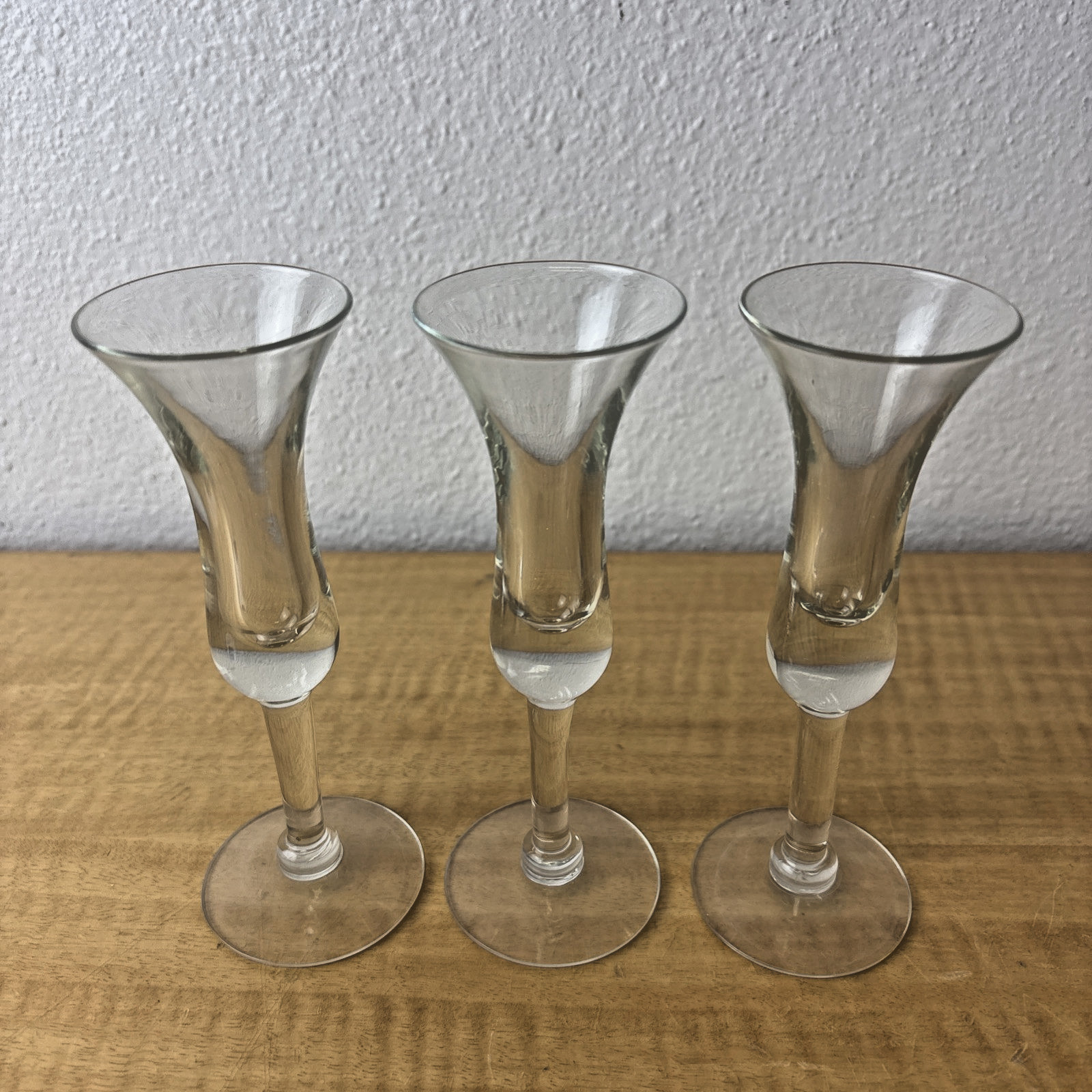 VTG Holmegaard Aperitif  Cordial Glasses Tulip Stemmed Set of 3