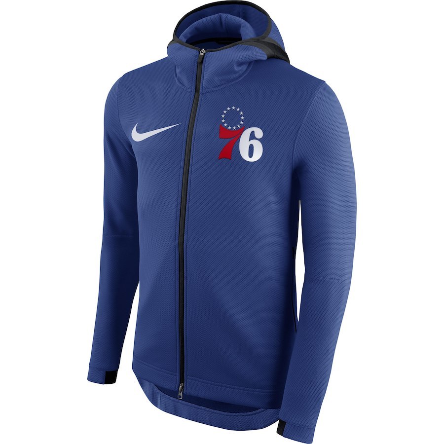 Full Zip Knicks Showtime Hoodie New York Knicks Showtime Men's Nike Dri-FIT NBA Full-Zip