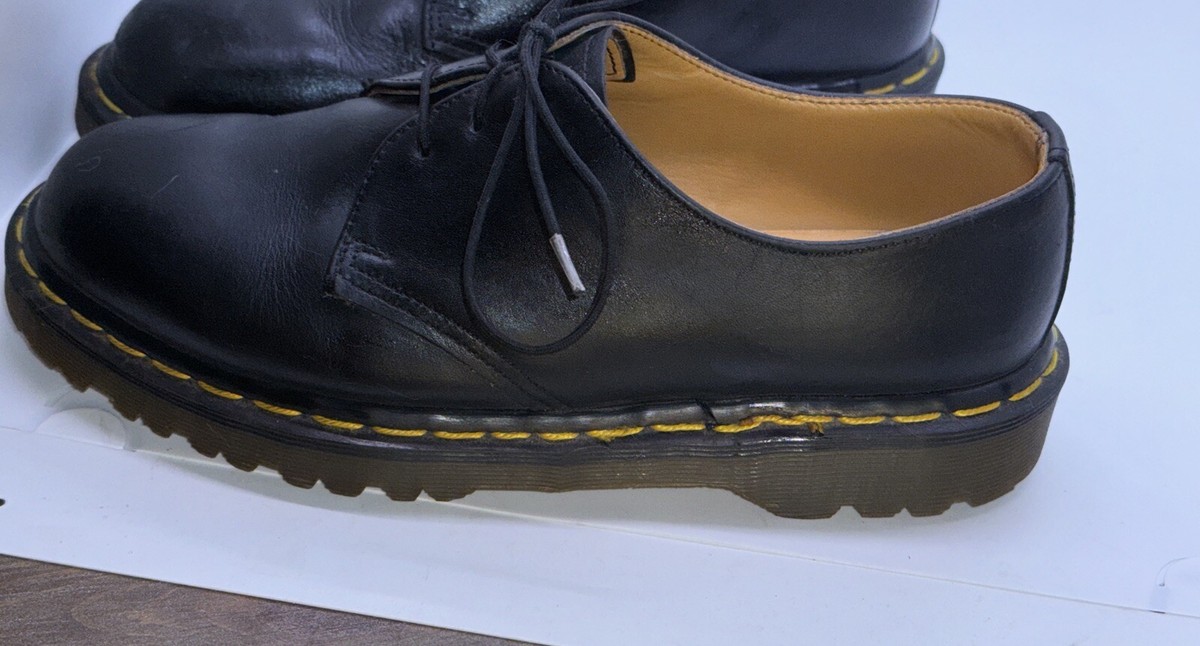 Black Doc Martens Unisex Adult Vegan Oxford Shoes Boots Size  display picture 2
