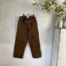 Brown Work Pants 1930s Pants French Workwear Work Wear Pants Sturdy Work Pants
