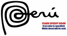 Marca Peru Graphic Die Cut decal sticker Car Truck Boat Window Bumper Wall 12"