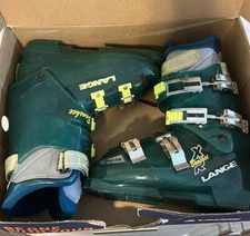 LANGE Banshee XR Aqua Green Ski Boots Size6.5 - Made in Italy