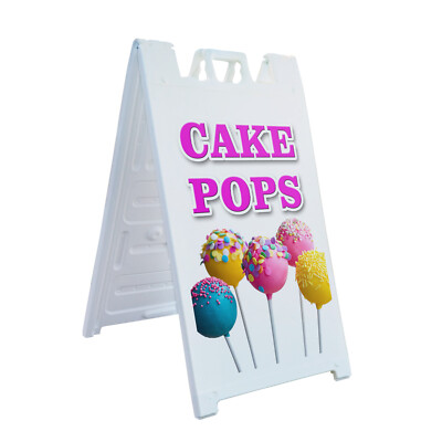 A-frame Sidewalk Cake Pops 24'' x 36'' Double Sided A-Frame Sidewalk Sign