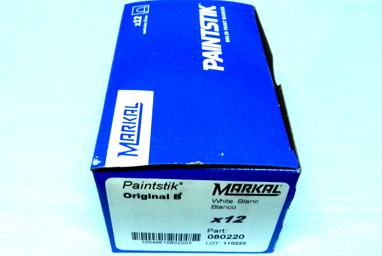 Markal "WHITE" Original Paint stick-12 per box-Made in the USA