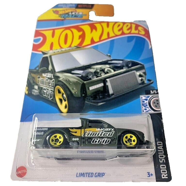 HOT WHEELS 2024 LIMITED GRIP DARK OLIVE 50/250 HTD50 LET'S RACE NETFLIX SHOW